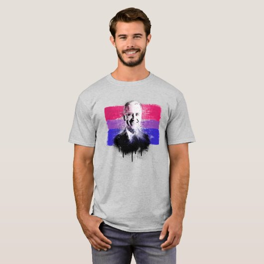 Biden Bisexual Stolz T - Shirt (Vorne ganz)