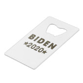 Biden Camouflage Geldbeutel Flaschenöffner (Vorderseite Schrägansicht)