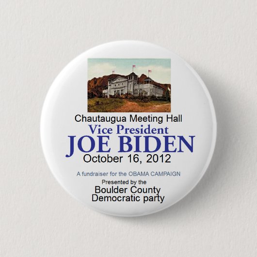 Biden Chautaugua Button (Vorderseite)