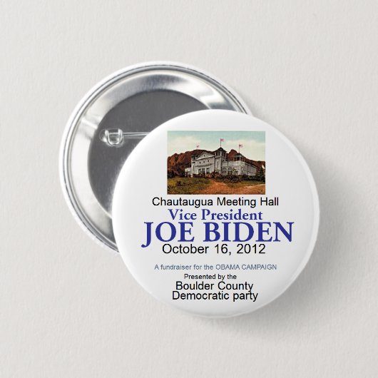 Biden Chautaugua Button (Vorne & Hinten)