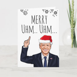 Biden Christmas Card: Merry Uhm Uhm...Das Ding Karte