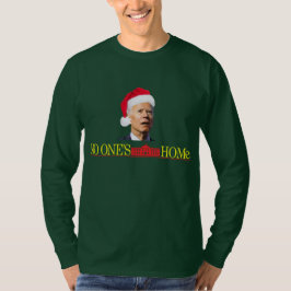 Biden Christmas Funny L/S T - Shirt Zuhause Allein