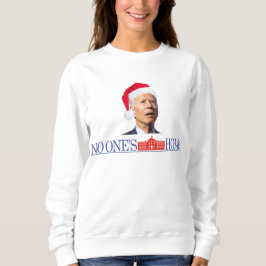 Biden Christmas Funny Sweatshirt Zuhause Allone