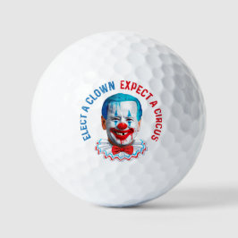 Biden Clown Gesicht lustige anti Biden pro trump 2 Golfball