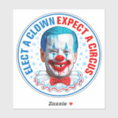 Biden Clownface Funny Biden Pro trump 2024 Aufkleber (Blatt)
