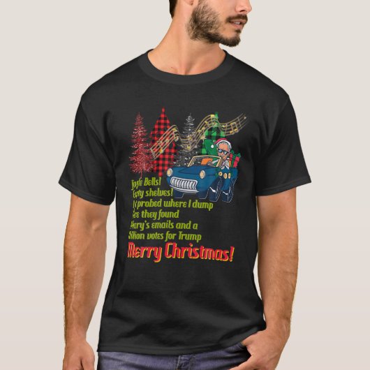 Biden Colonoscopy Meme Weihnachts-Hintern Wiped Bi T-Shirt (Vorderseite)