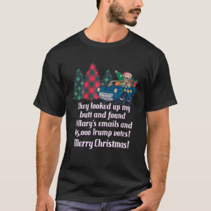 Biden Colonoscopy Meme Weihnachts-Hintern Wiped Bi T-Shirt