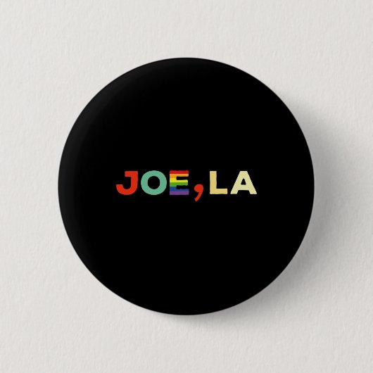 Biden Comma La Kamala Harris Funny Gay Pride Rainb Button (Vorderseite)