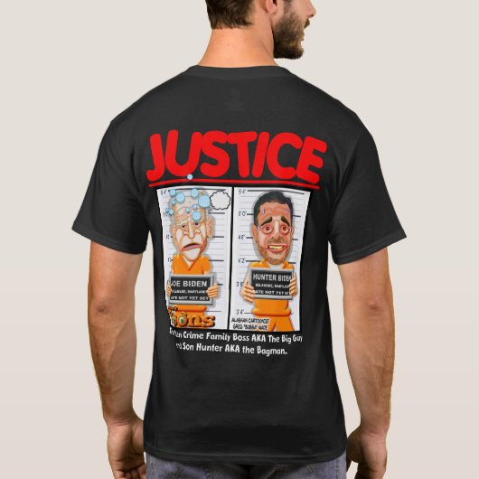 BIDEN CRIME FAMILY JOE & HUNTER BIDEN T - Shirt (Rückseite)