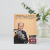 Biden Customizable Groundhosting Day Postcard Postkarte (Stehend Vorderseite)