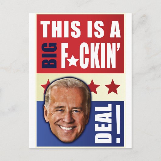 Biden - Das ist ein Big F'n Deal! Postkarte (Vorderseite)