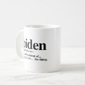 Biden-Definition Kaffeetasse (Vorderseite Links)