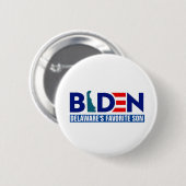 Biden: Delaware LieblingsSohn Button (Vorne & Hinten)