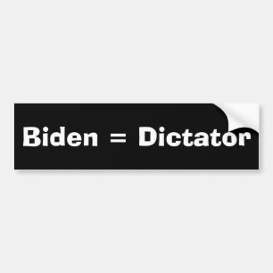 Biden = Diktator Autoaufkleber