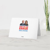 Biden Einweihungstag 2021 Anti-Trump Karte (Rückseite)