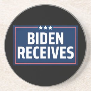 Biden erhält getränkeuntersetzer