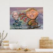 Biden Fending of Beast of Lies Poster (Küche)