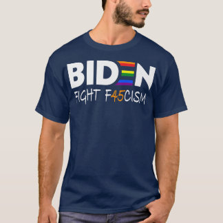 Biden Fight F45cism Anti-republikanische Pride Fla T-Shirt