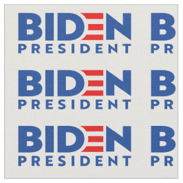 Biden for President Blue Mini Text , ZSSG Fabric Stoff