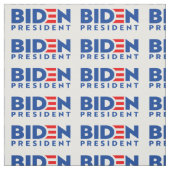 Biden for President Blue Mini Text , ZSSG Fabric Stoff (Muster)