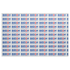 Biden for President Blue Mini Text , ZSSG Fabric Stoff