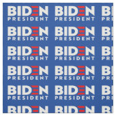 Biden for President White Mini Text, ZSSG Fabric Stoff (Muster)