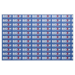 Biden for President White Mini Text, ZSSG Fabric Stoff