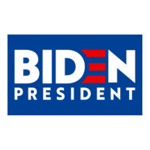 Biden for President White & Red Text Slogan, ZSSG