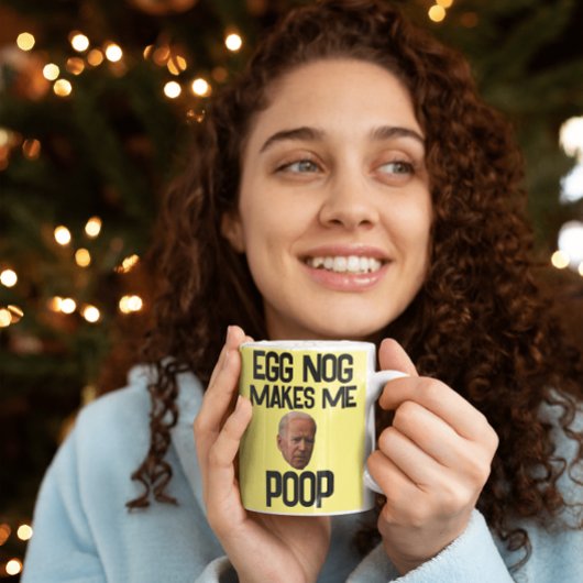 BIDEN FUNNY CHRISTMAS EGG NOG MACHT MICH KACKEND K KAFFEETASSE