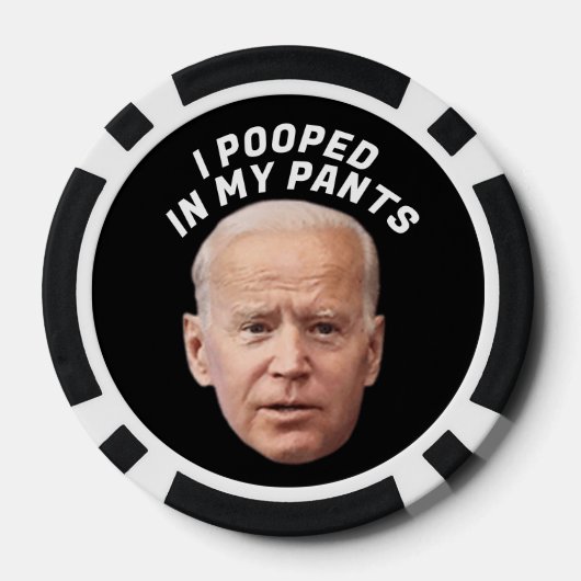 BIDEN FUNNY KACK Poker Chip (Rückseite)