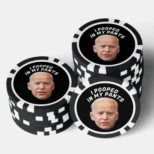 BIDEN FUNNY KACK Poker Chip (Stapel)