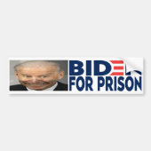 Biden für Foto im Gefängnis | Anti Joe Biden Autoaufkleber (Vorne)
