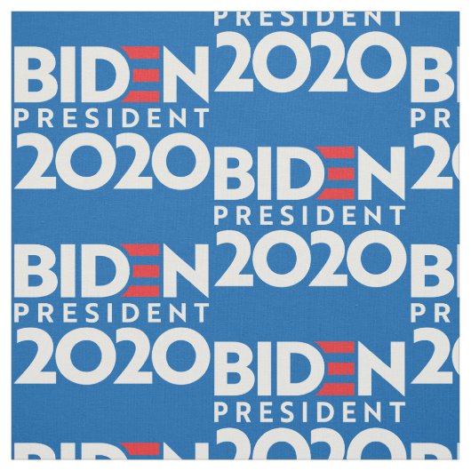 BIDEN FÜR PRÄSIDENT 2020 STOFF (Muster)