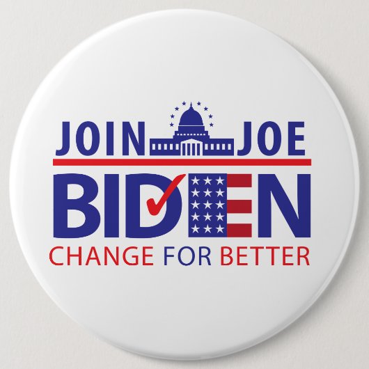 BIDEN FÜR PRÄSIDENT! BUTTON (Vorderseite)