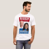 BIDEN für Präsident HARRIS für Vizepräsident T-Shirt (Vorne ganz)