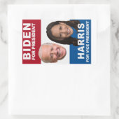 BIDEN für Präsident KAMALA HARRIS für VP Rechteckiger Aufkleber (Tasche)