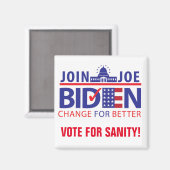 BIDEN FÜR PRÄSIDENT! MAGNET (Vorderseite/Rückseite)