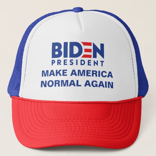 Biden für Präsident Normal machen Amerika normal Truckerkappe (Vorderseite)