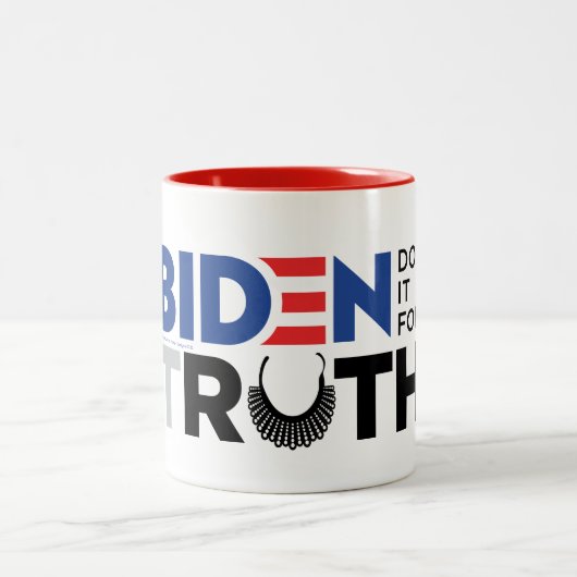 Biden für RUTH Zweifarbige Tasse (Mittel)