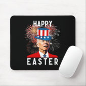 Biden Happy Oaster für den schönen 4. Juli Mousepad (Mit Mouse)