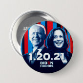 Biden Harris 1.20.21. Button (Vorne & Hinten)