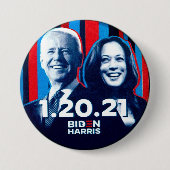 Biden Harris 1.20.21. Button (Vorderseite)