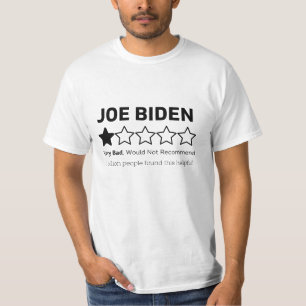 Biden Harris 1 Star Rating Review T-Shirt