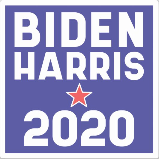 Biden Harris 2020 Aufkleber (Vorderseite)