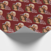 Biden Harris 2020 BEST Weihnachtsverpackung Geschenkpapier (Ecke)