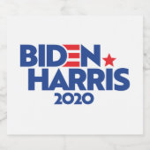 BIDEN HARRIS 2020 BIERFLASCHENETIKETT (Einzelnes Label)