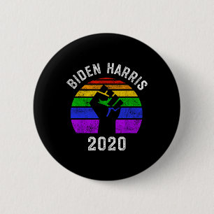Biden Harris 2020 Black Lives Problem Lgbt Gay Pri Button