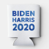 Biden Harris 2020 - Blauer Aquarelltext Dosenkühler (Rückseite)