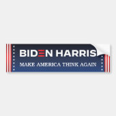 Biden Harris 2020 bringt Amerika wieder zum Nachde Autoaufkleber (Vorne)