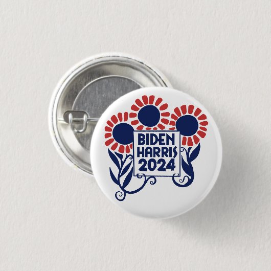 Biden Harris 2020 Button (Vorne & Hinten)